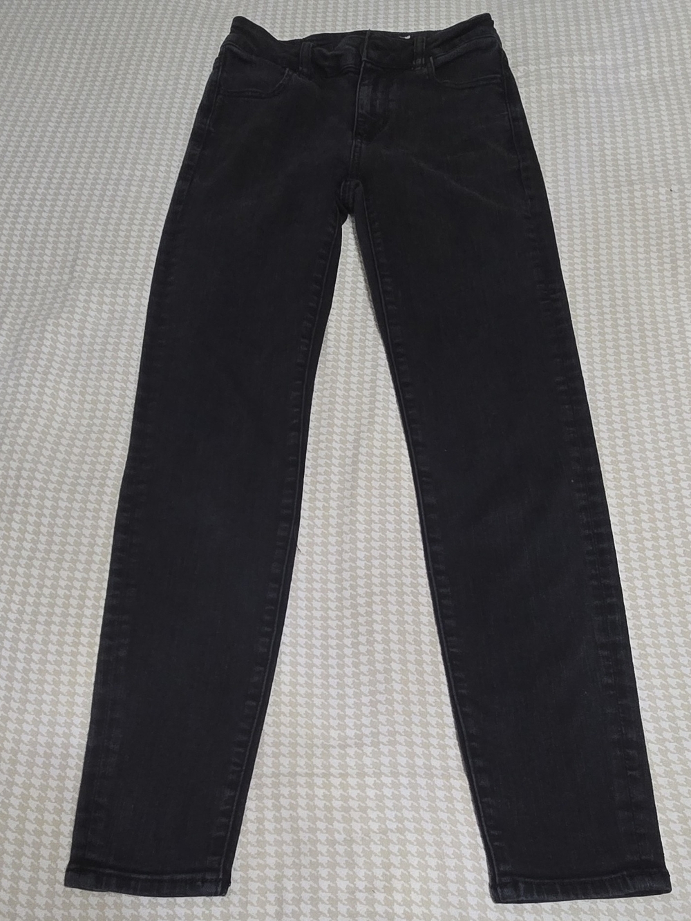 Men's Black Slim Straight Jeans